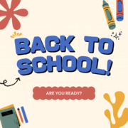 Beige and Red Colorful Illustrative Back to School Presentation (Instagram Post)